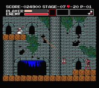 une photo d'Ã©cran de Vampire Killer sur MSX